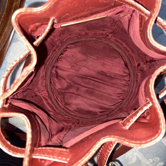 Authentic CARTIER Leather Drawstring Bucket Bag - Picture 4 of 5